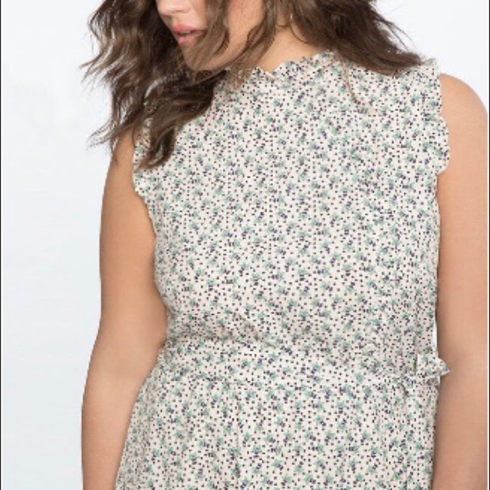 Mandarin Collar Fit & Flare Dress